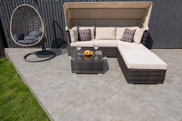 Make A Small Garden Bigger with Porcelain Paving
