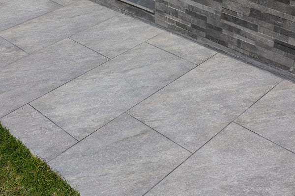 Two-Tone Patios With Porcelain Paving