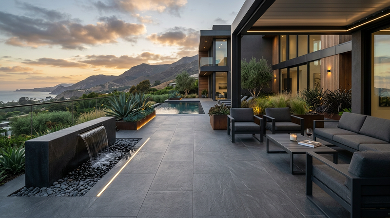 Dark Grey Porcelain Tiles