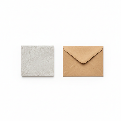 Free porcelain tile sample swatch with envelope